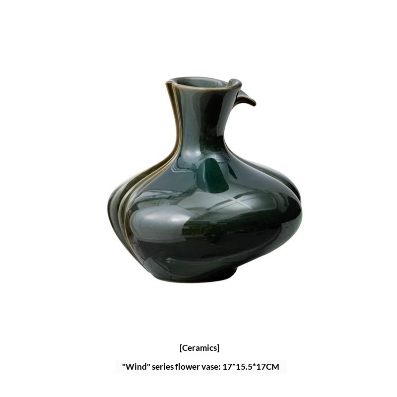 Green Song-style Aesthetic Soft Furnishings Vase Decorations