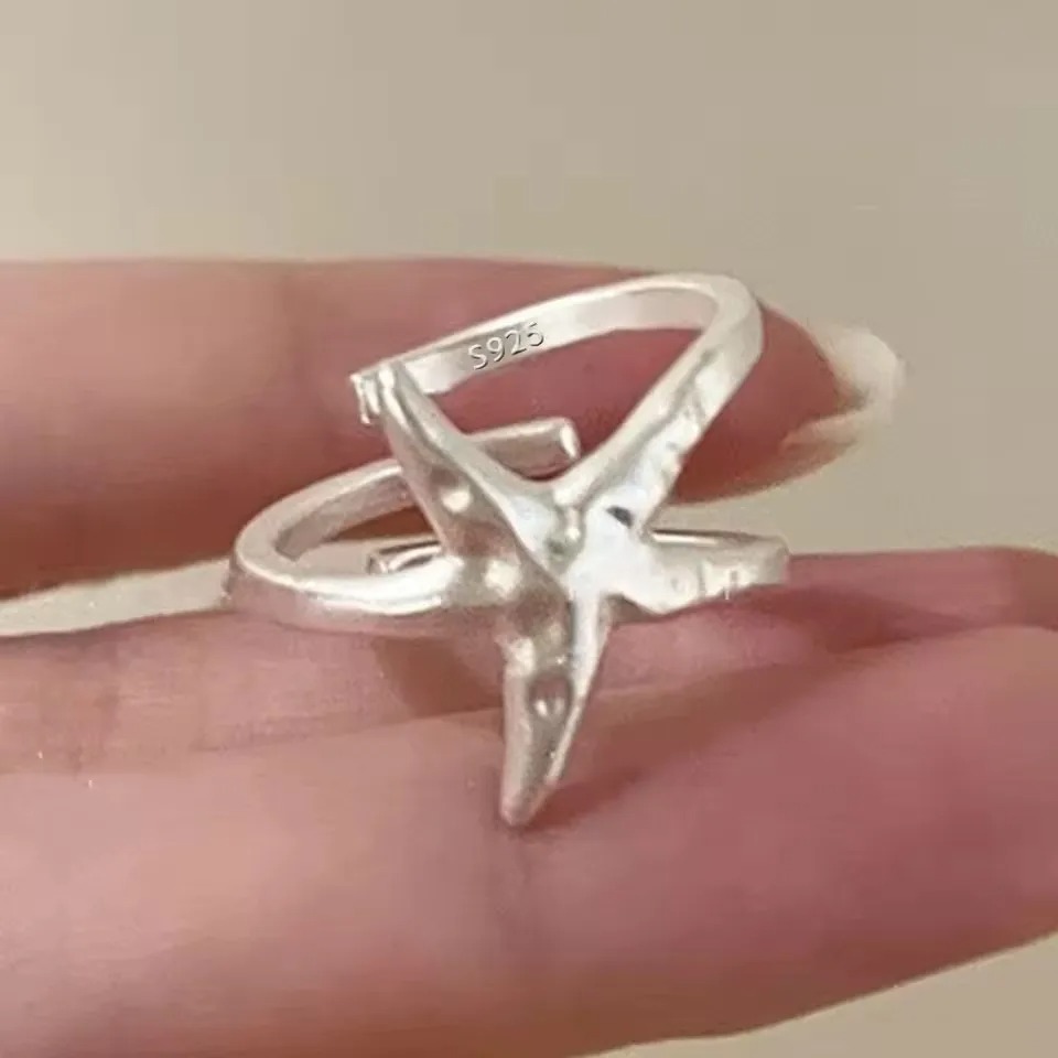 Resort-style Starfish Open Ring For Women A Niche Design