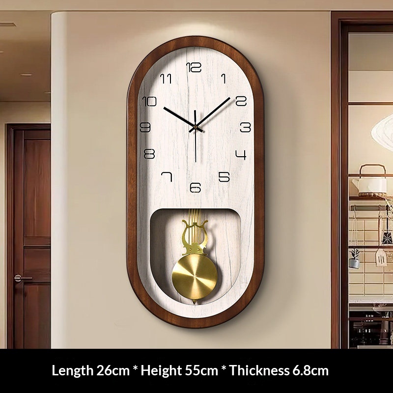 Ming And Qing-style Wall Clock Minimalist Creative Silent And Exuding A Touch Of Light Luxury And Sophistication