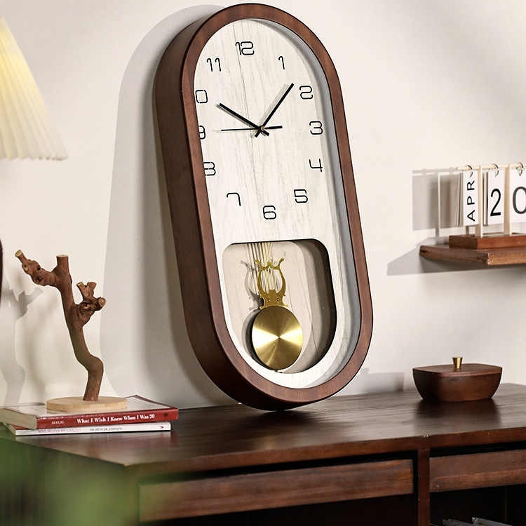 Ming And Qing-style Wall Clock Minimalist Creative Silent And Exuding A Touch Of Light Luxury And Sophistication