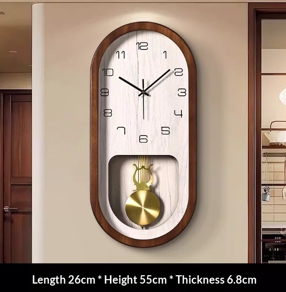 Ming And Qing-style Wall Clock Minimalist Creative Silent And Exuding A Touch Of Light Luxury And Sophistication