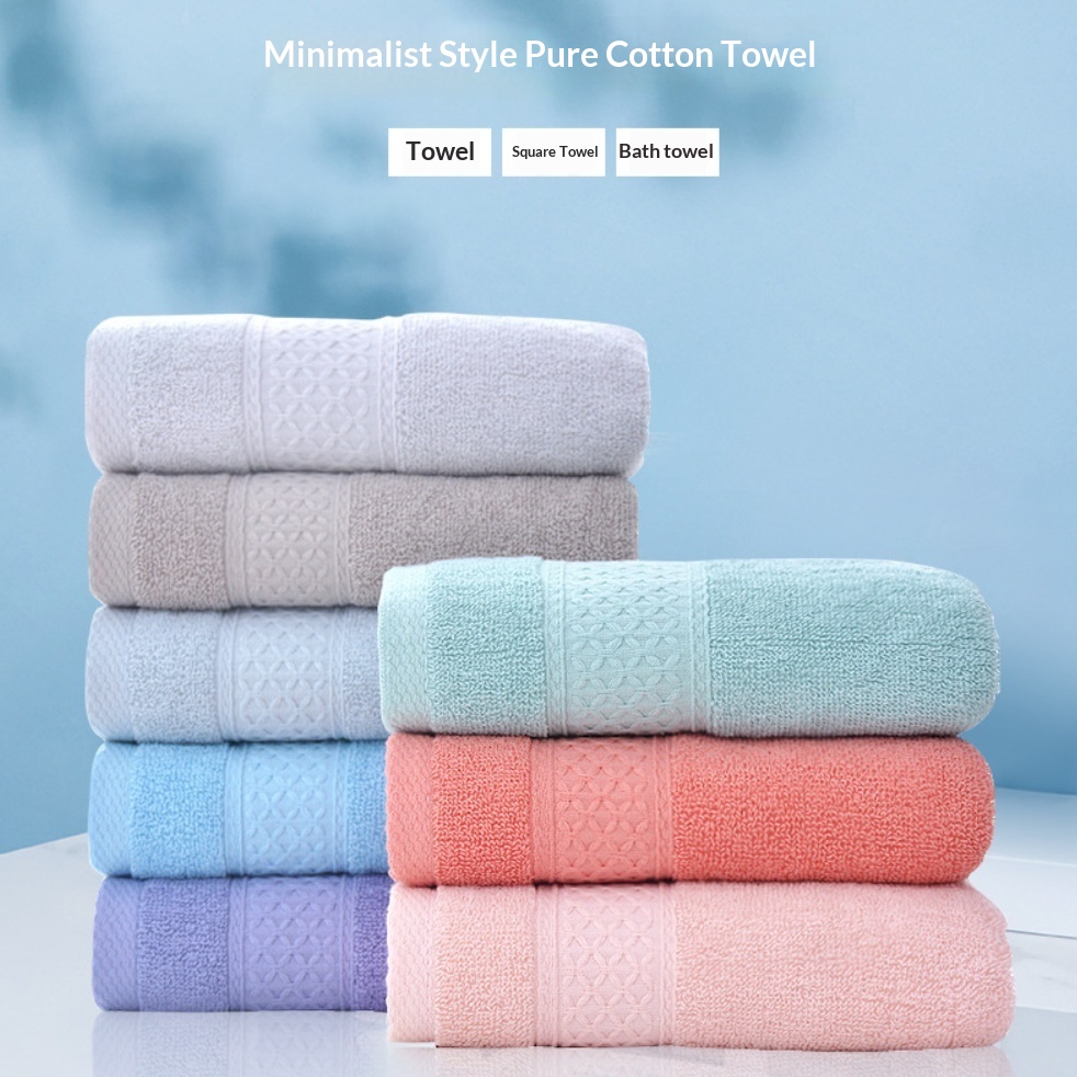 6-Piece Thick Absorbent Pure Cotton Towel Set