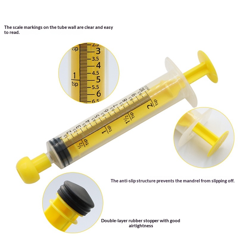 Pet Colorful Plastic Syringe Feeder Plastic Syringe