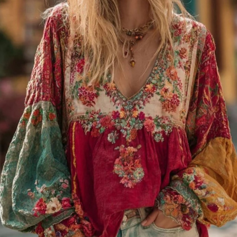 Long-sleeve Hooded Sweatshirt Loose-fitting Casual Top