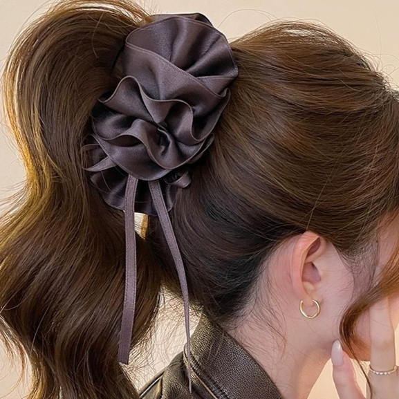 Elegant Sophisticated Bun-style Ponytail Clip For The Back Of The Head