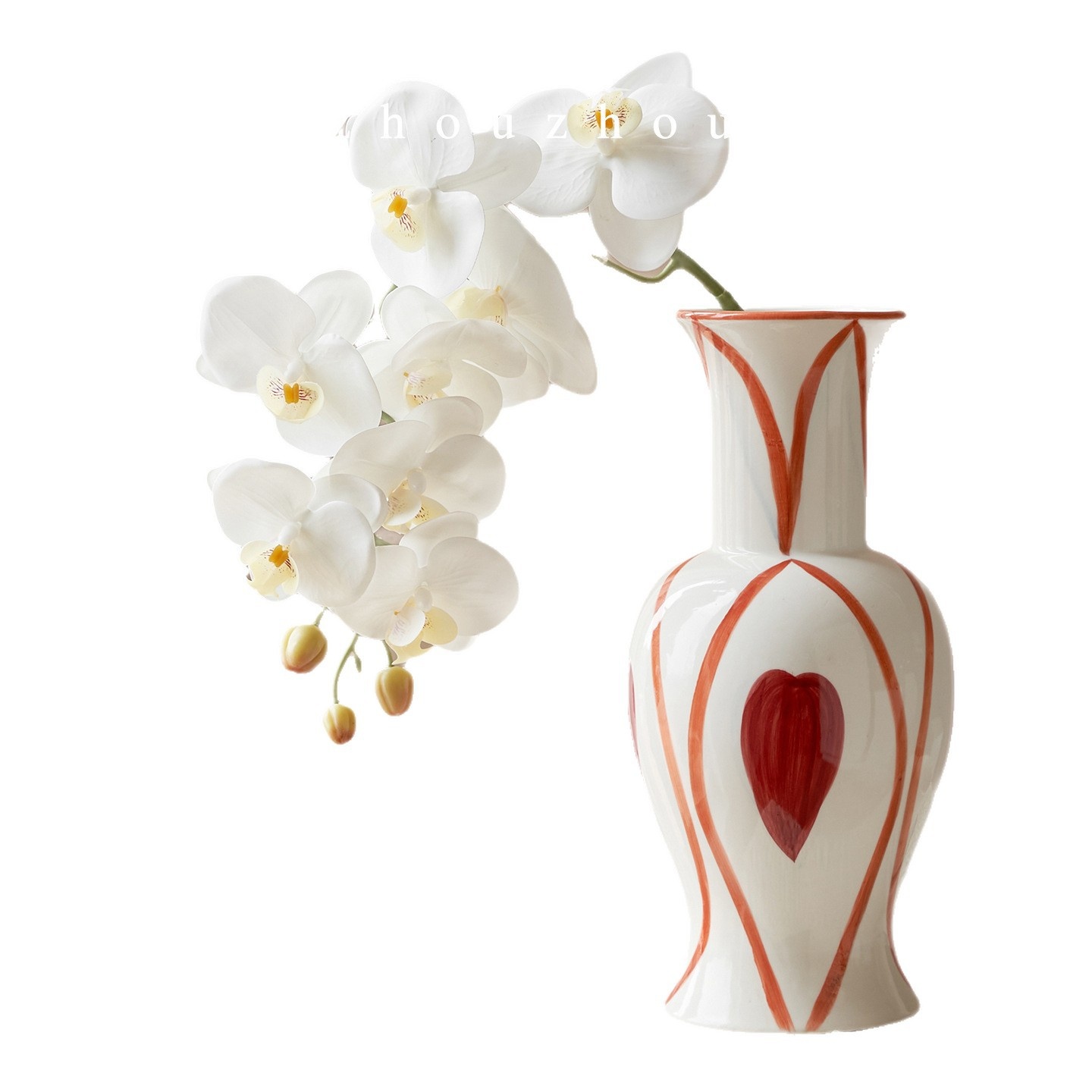 Retro New Chinese-style Ceramic Jar In Wabi-sabi Style Sophisticated Floral Arrangement For Dried Peonies Table Centerpiece