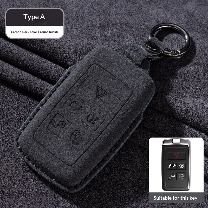 Suede Car Key Case For Range Rover