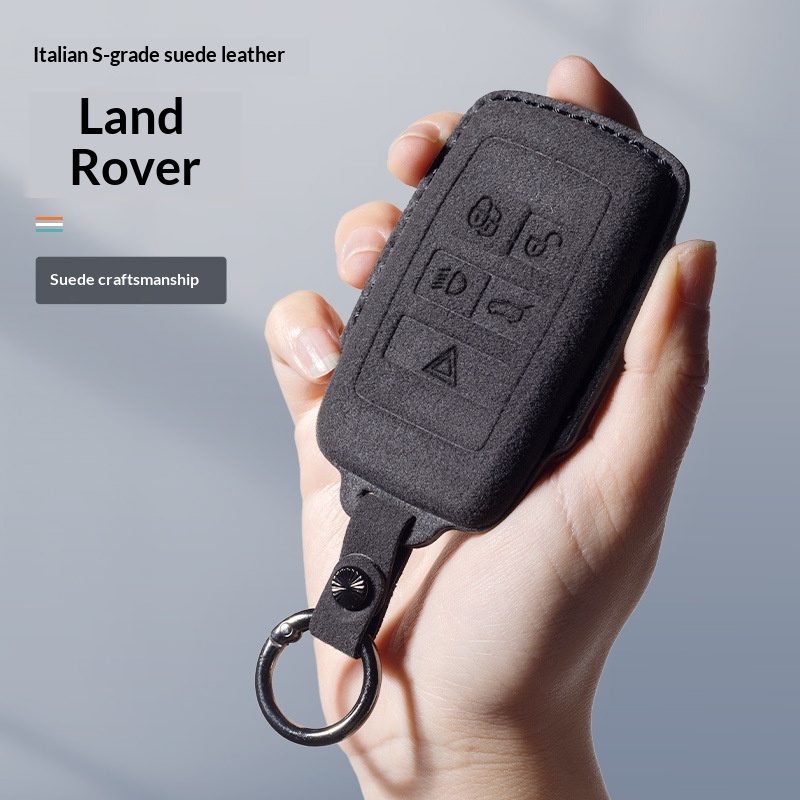 Suede Car Key Case For Range Rover