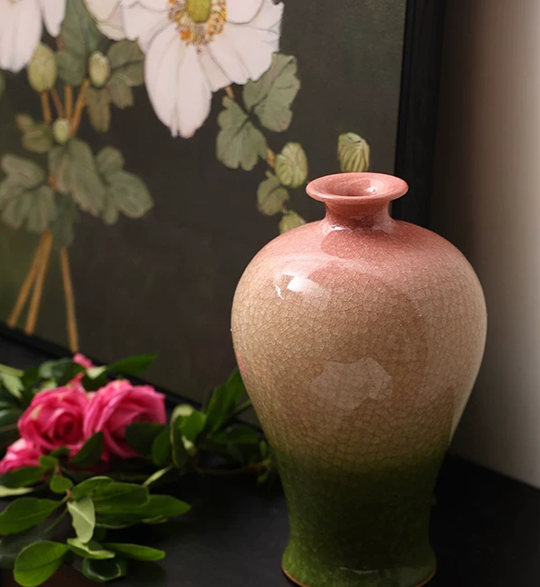 Floral Arrangement Ceramic Vase For The Living Room Or Entryway