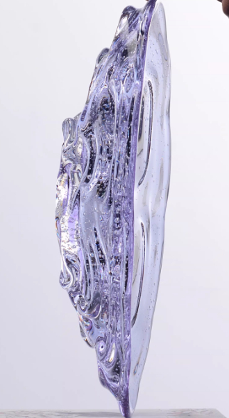 Light-luxury Violet Boat-shaped Fruit Bowl Ornament