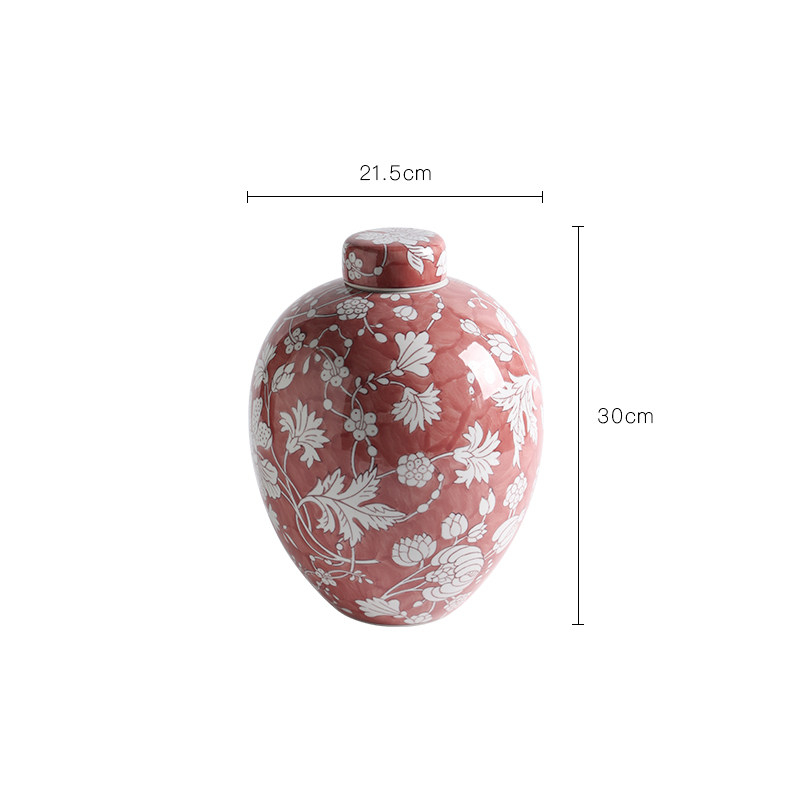 Floral Arrangement New Chinese-Style Ceramic Vase Decorative Ornaments For Flower Displays