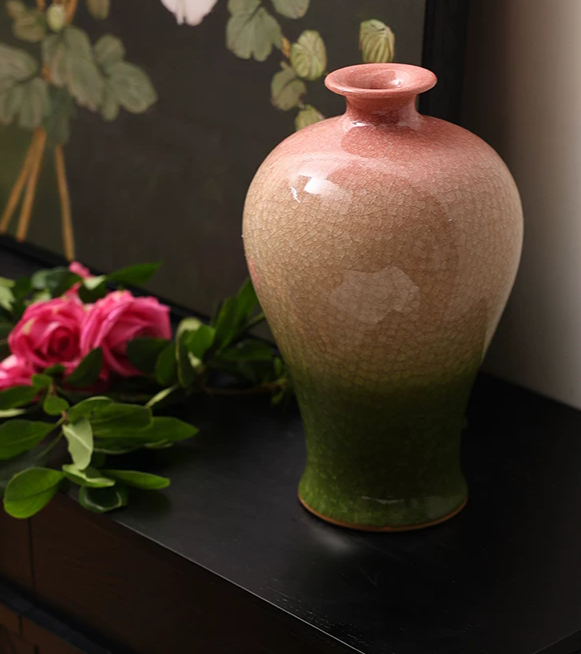 Floral Arrangement Ceramic Vase For The Living Room Or Entryway