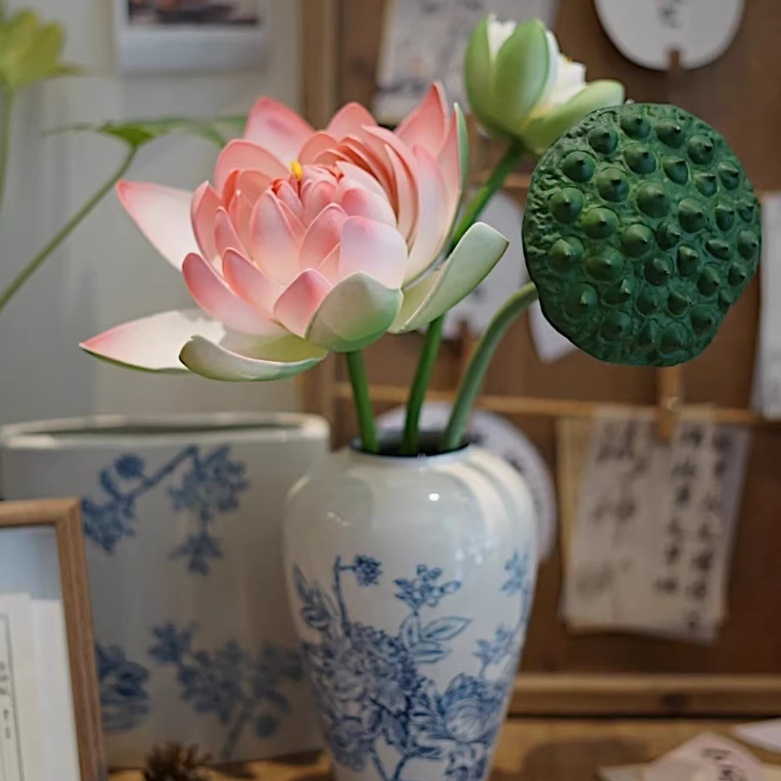 Chinese-style Beauty Vase Ceramic Flower Vase Floral Arrangement Vessel