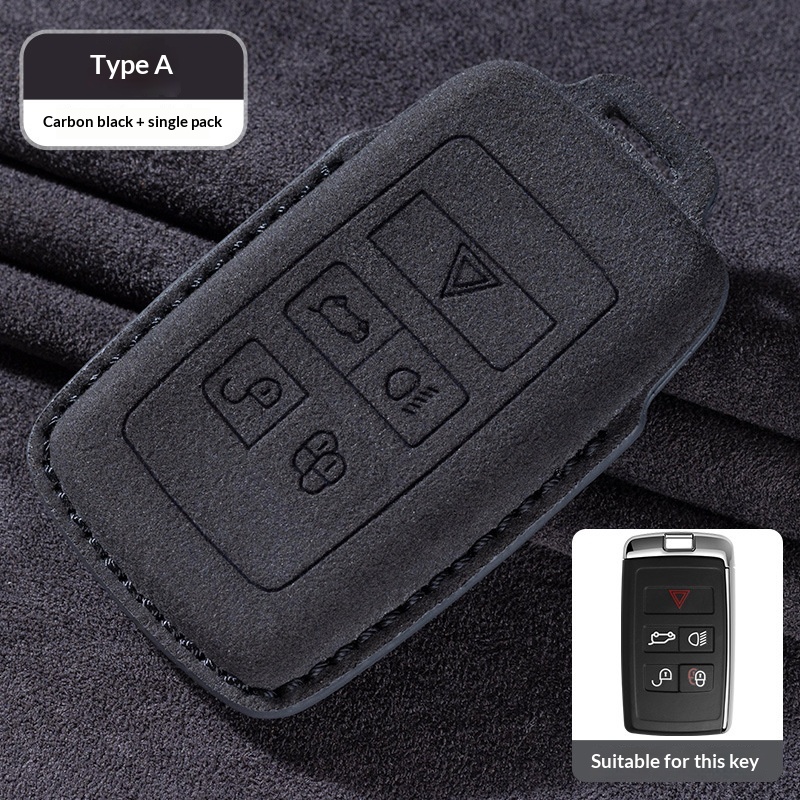 Suede Car Key Case For Range Rover