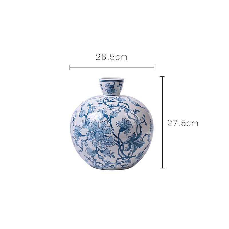 Floral Arrangement New Chinese-Style Ceramic Vase Decorative Ornaments For Flower Displays