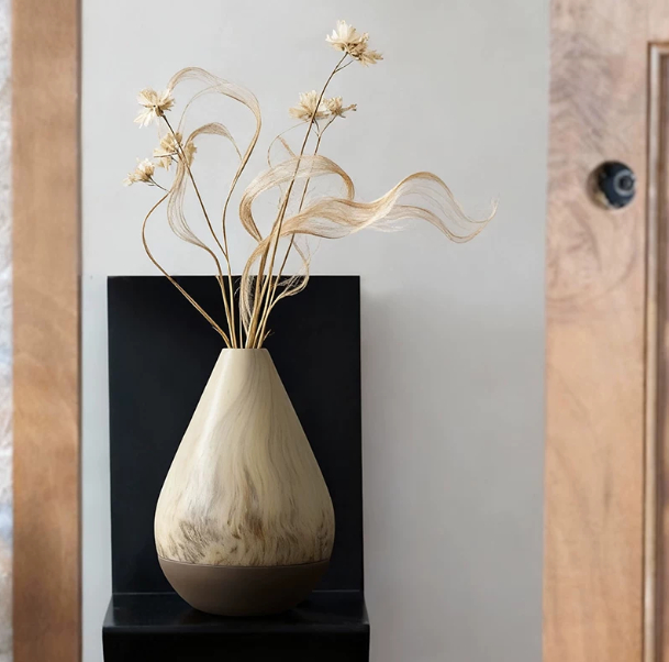 Nordic Ceramic New Stone-Texture Vase Ornament