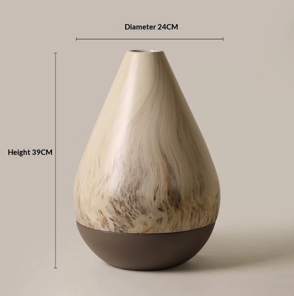 Nordic Ceramic New Stone-Texture Vase Ornament