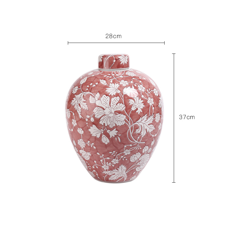 Floral Arrangement New Chinese-Style Ceramic Vase Decorative Ornaments For Flower Displays