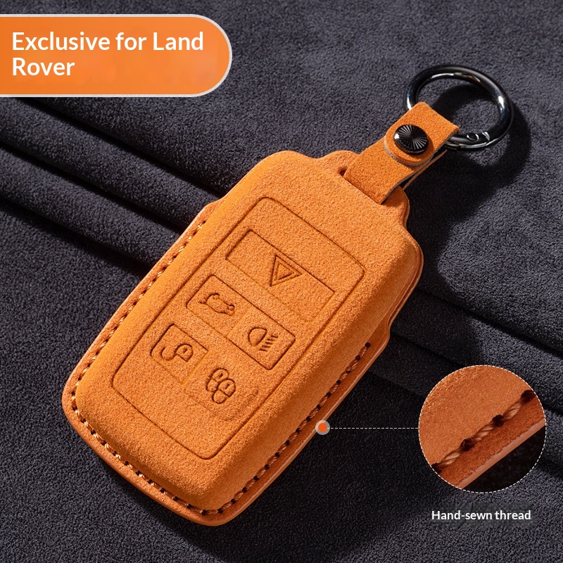 Suede Car Key Case For Range Rover