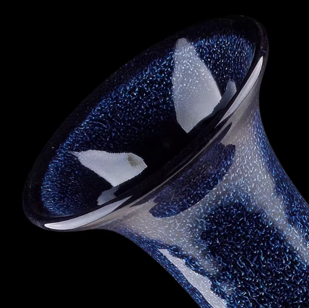 Chinese-Style Kiln-Changed Vase Office Decorative Piece