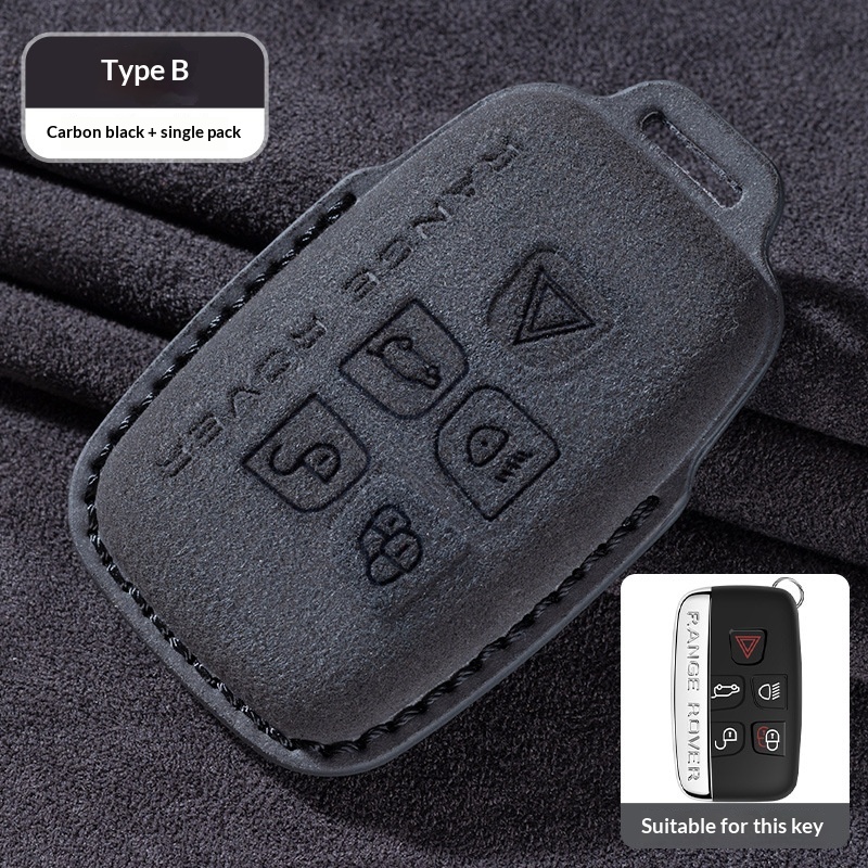 Suede Car Key Case For Range Rover