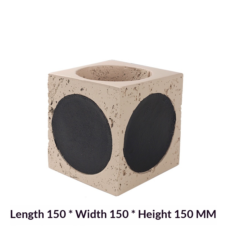 Square Large Dot Vintage Vase