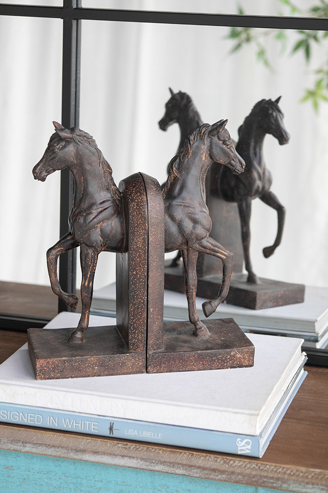 3D Animal Horse Bookends For Home Decor And Desk Accessories
