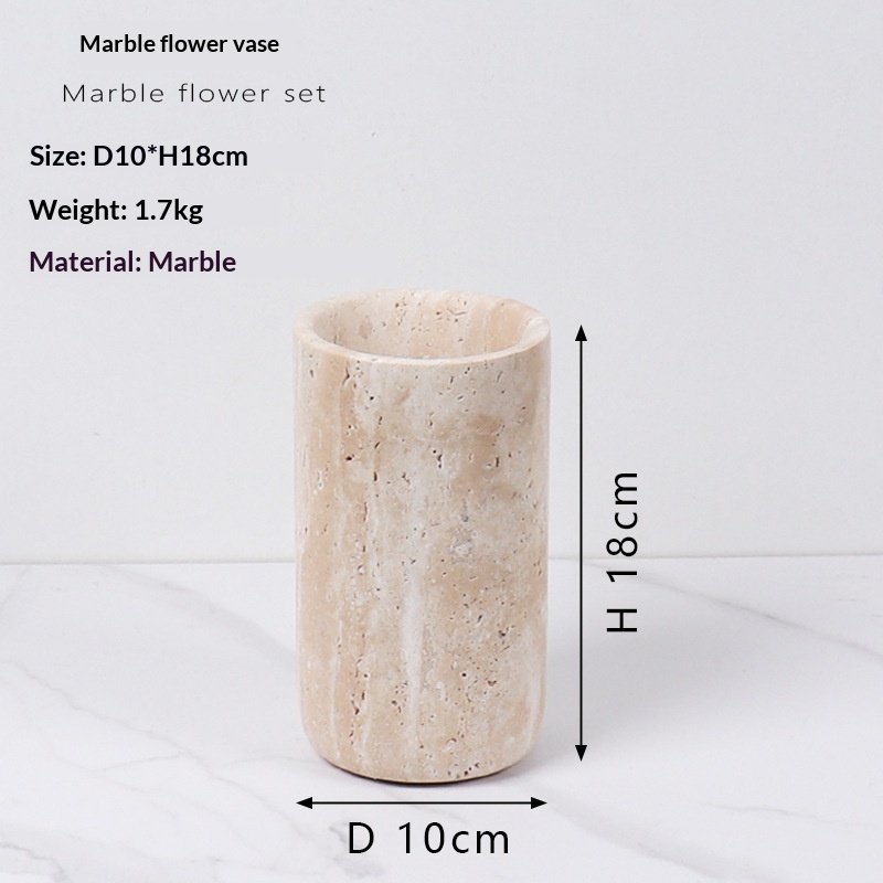 Light-luxury Yellow Cave Stone Vase For Hotel Villa Coffee Table Decor A Creative Decorative Accent Piece