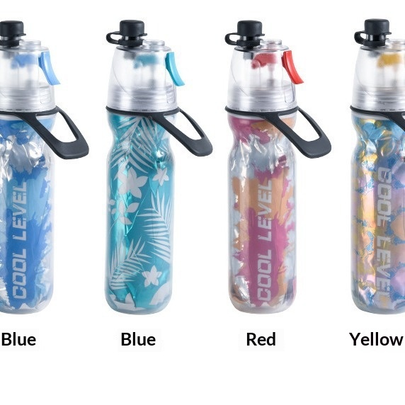 Outdoor Sports Water Bottle With Double-Walled Insulation For Cold Drinks And Spraying