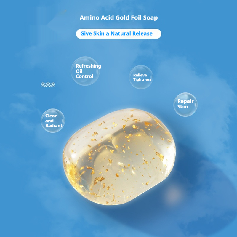 Amino Acid Gold Foil Rose Handmade Soap For Face And Body Wash