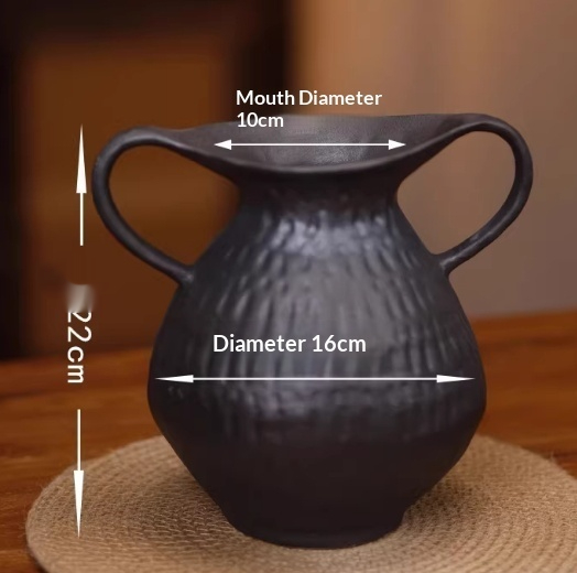 Ceramic Double-Handle Vase, picture 4 of 5