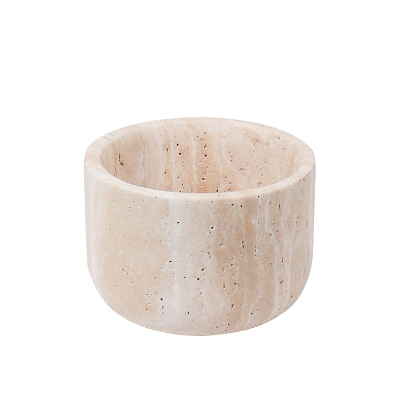 Light-luxury Yellow Cave Stone Vase For Hotel Villa Coffee Table Decor A Creative Decorative Accent Piece