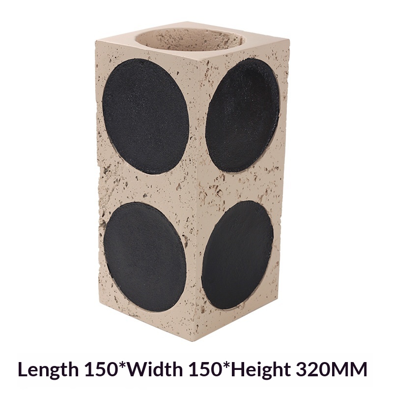 Square Large Dot Vintage Vase