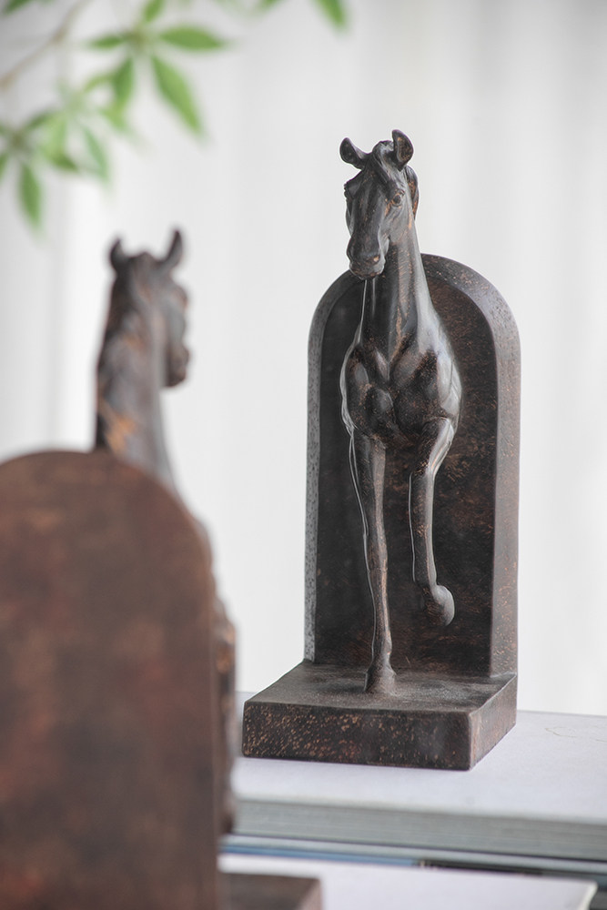 3D Animal Horse Bookends For Home Decor And Desk Accessories