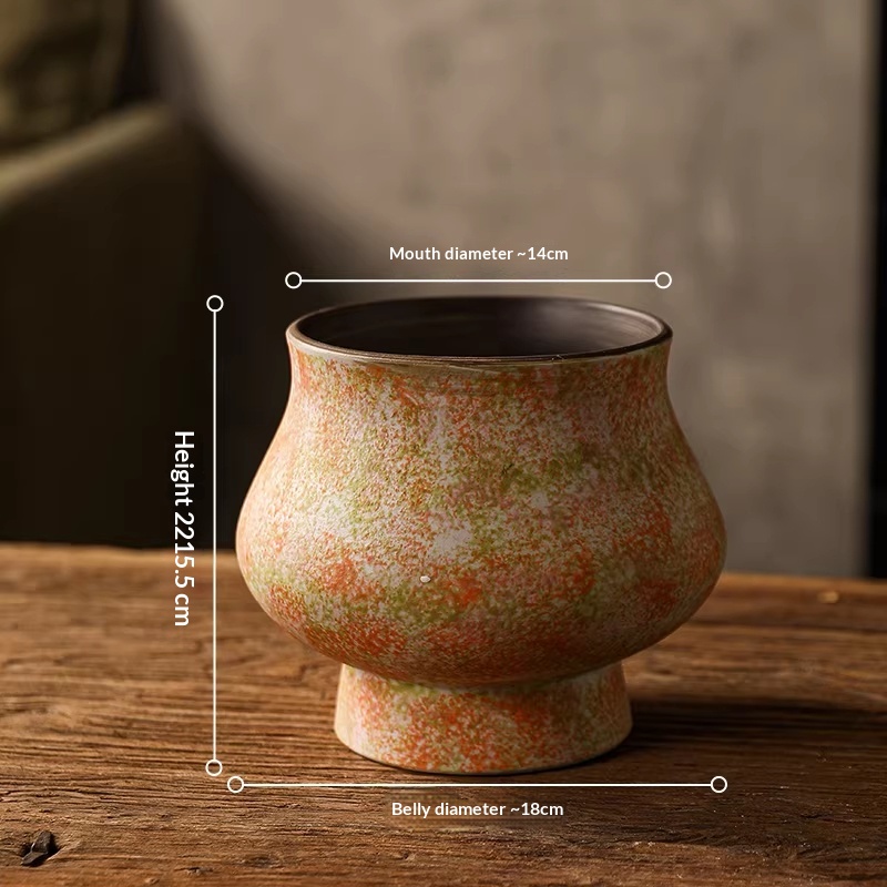 Retro Ceramic Home Phalaenopsis Flower Pot Set From Jingdezhen