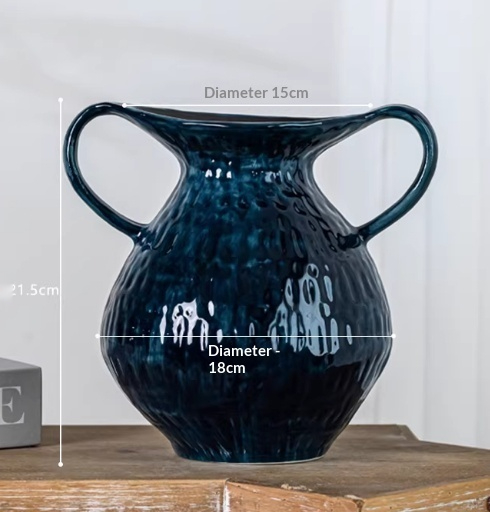 Ceramic Double-Handle Vase, picture 5 of 5