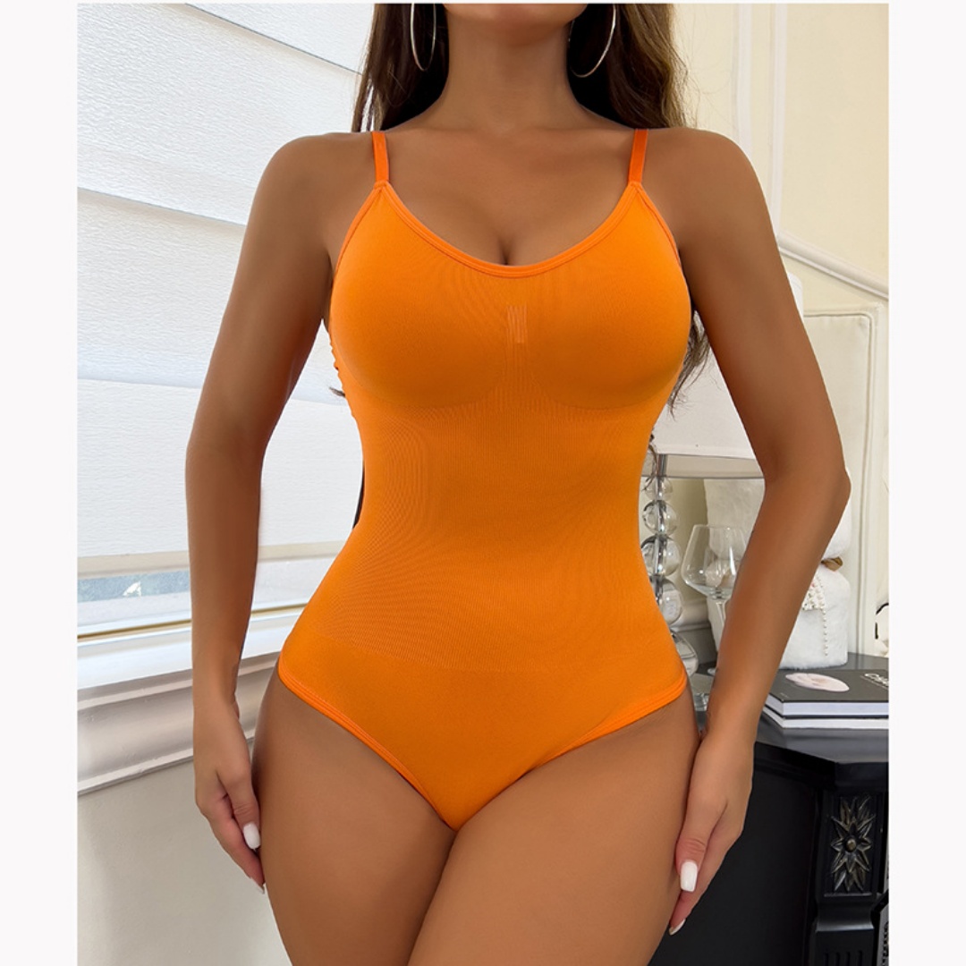 Seamless Body Shaping Jumpsuit With Abdominal Compression And Hip Lifting, Large Size