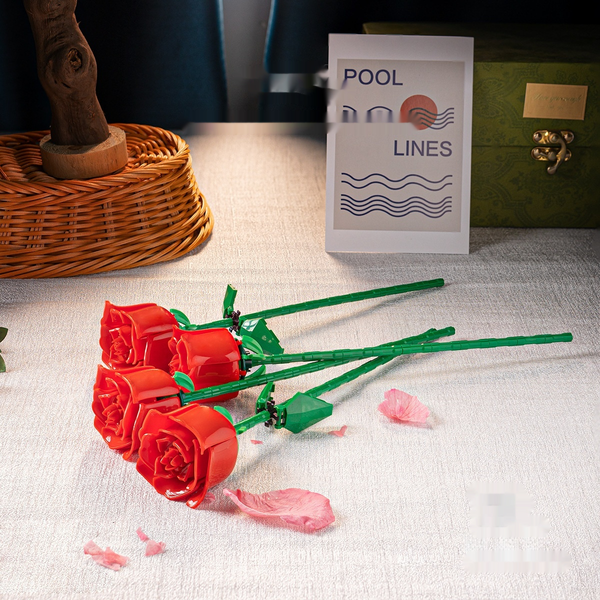 Preserved Flower Rose And Sunflower Desk Decoration