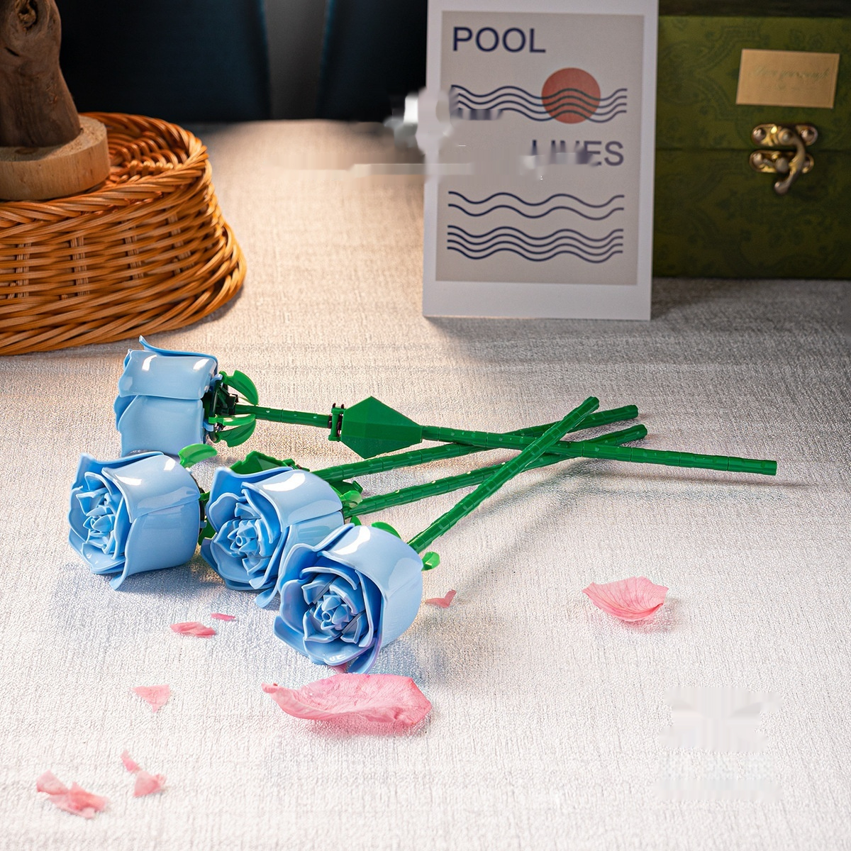 Preserved Flower Rose And Sunflower Desk Decoration