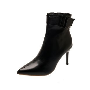 Womens Pointed-toe Stiletto Short Booties
