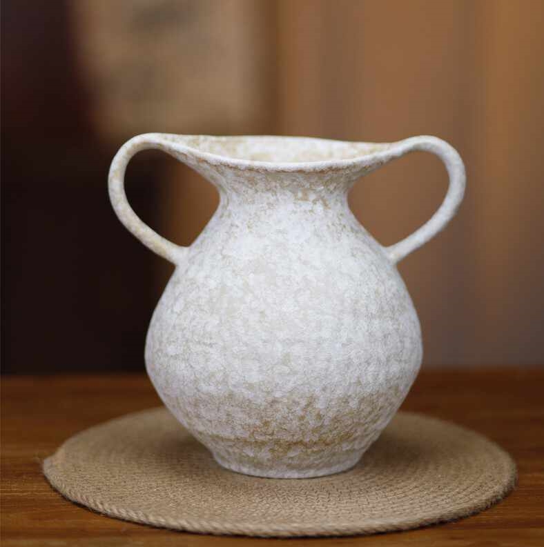 Ceramic Double-Handle Vase, picture 1 of 5