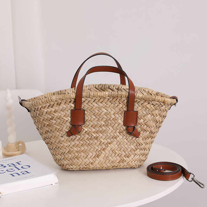 Natural Straw French-Style Single-Shoulder Woven Bag