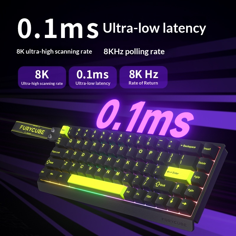 Teclado Gaming Profesional M68HE con Eje Magnético - imagen 1