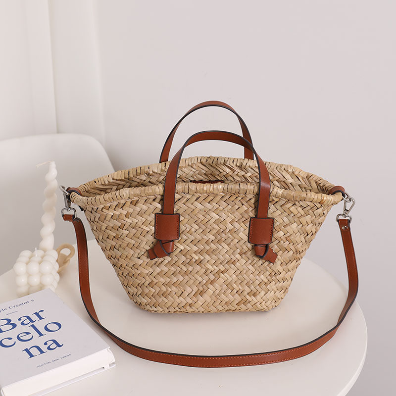 Natural Straw French-Style Single-Shoulder Woven Bag