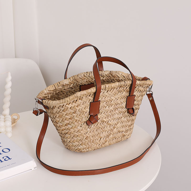 Natural Straw French-Style Single-Shoulder Woven Bag