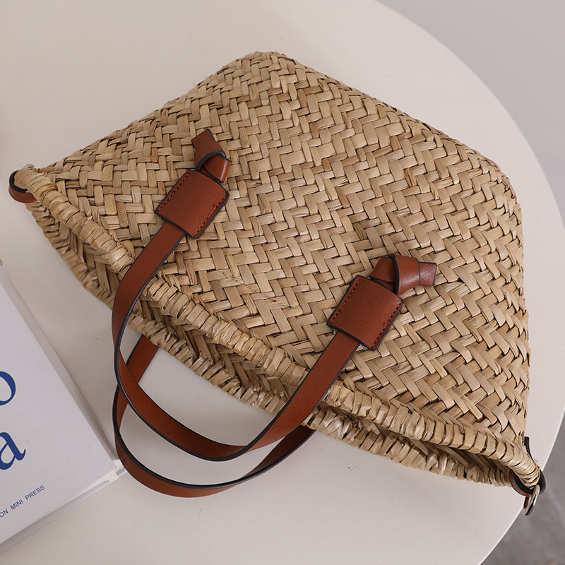 Natural Straw French-Style Single-Shoulder Woven Bag