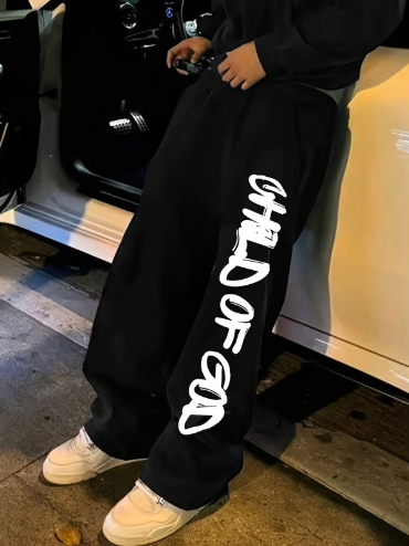 Mens Loose-fit Streetwear Casual Sportswear