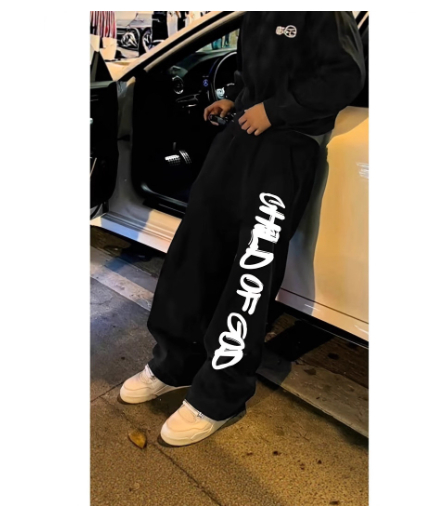 Mens Loose-fit Streetwear Casual Sportswear