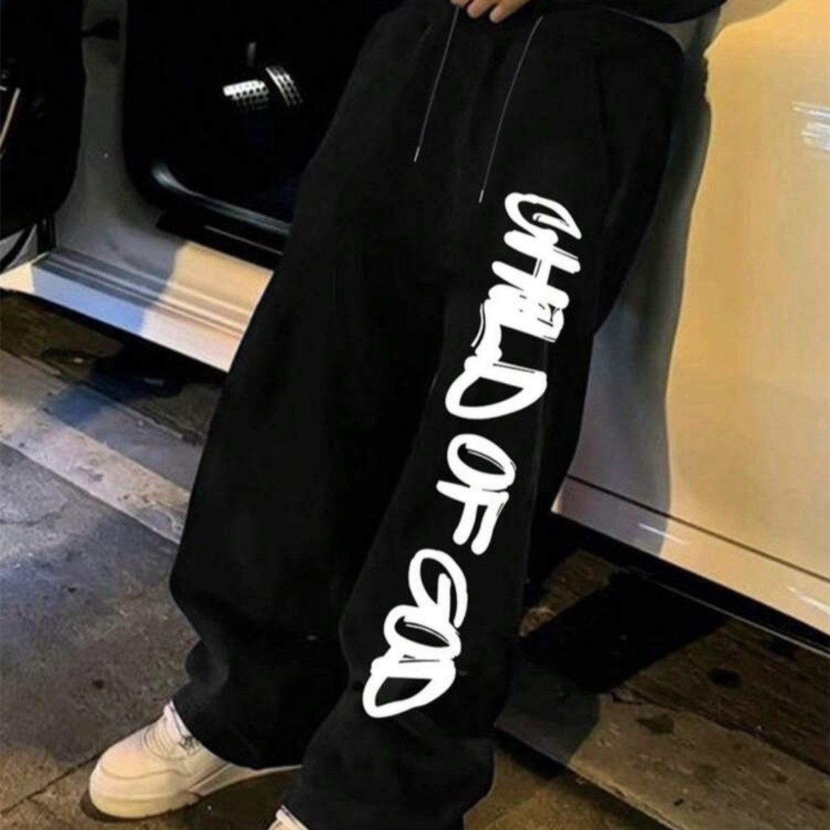 Mens Loose-fit Streetwear Casual Sportswear