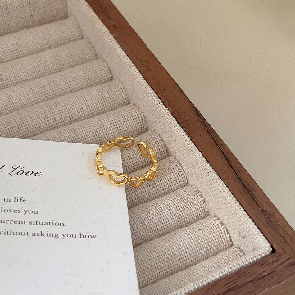 Simple 925 Sterling Silver Heart Ring